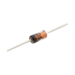 Diodo de Conmutación, I fwd. 300 mA, Vrev 75 V, 0. 5 Watt, Tiempo de Recuperación 4.0 nS, Empacado DO-35.