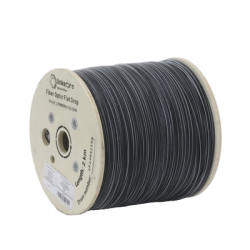 Carrete de 2 Kilómetros de Fibra Óptica Drop Plana, Interior/Exterior G.657A2 Monomodo de 1 Hilo (Unifibra), Dieléctrica, For