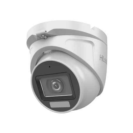 [Dual Light + ColorVu] Turret TURBOHD 2 megapixel / 30 mts IR + 20 mts luz blanca/ Lente 2.8 (100° de Visión) / Exterior IP66 