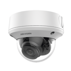 Domo TURBOHD 4K (8 Megapixel) / Lente Mot. 2.7 a 13.5 mm / 40 mts IR EXIR / IP67 / 12 Vcc / 24 VCA / TVI-AHD-CVI-CVBS / 9 a 15 V
