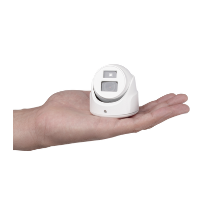 Ultra Mini Turret TURBO 2 Megapixel (1080p) / Gran Angular / Lente 2.8 mm / 20 mts IR EXIR / Exterior IP67 / 4 Tecnologías (TVI