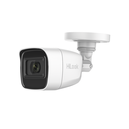 Bala TURBOHD 2 Megapíxel (1080p) / Gran Angular 106° / Lente 2.8 mm / Audio por Coaxitron / 30 mts IR EXIR / Exterior IP66 / 4