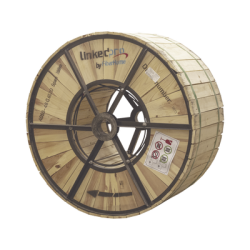 Carrete de 4 Kilómetros de Fibra Óptica Aérea (ADSS) G.652D, Monomodo de 48 Hilos, Exterior, Span 200, Loose Tube