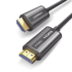 Cable HDMI de 15 Metros (49.21 Pies) por Fibra Óptica 4K@60Hz | Fibra de 4 Núcleos + Cobre EstaÑado de 7 Núcleos | Compatibl