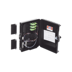 Cierre de Empalme para 24 Fusiones de Fibra Óptica, Interior/Exterior, con 8 Acopladores SC/APC y Splitter 1x8 SC/APC Incluido,