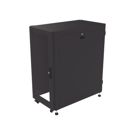 Gabinete Profesional para Telecomunicaciones de 24UR, 600 mm de Ancho x 1000 mm de Profundidad, Se envía el Gabinete Armado.