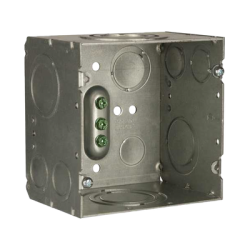 Caja Cuadrada 4- 11/16" x 4 11/16"/ Profundidad de 3-1/4"/ 2 Entradas 1", 1 1/4", 1 1/2", 2", 2 Entradas 1"-1 1/4", 2 Entradas 3