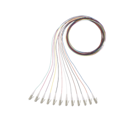 Kit de 12 Pigtails con Conector LC, Multimodo 50/125 OM3, 900um, de 1 Metro (3.28 Pies)