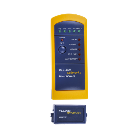 Probador de Mapa de Cableado MicroMapper, para Verificar Rápida y Fácilmente la Integridad del Cableado de Par Trenzado de Eth