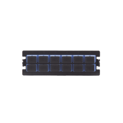 Placa Acopladora para Distribuidor de Fibra Óptica LP-ODF-8024, Incluye 12 Acopladores SC Simplex para Fibra Monomodo (12 Fibra