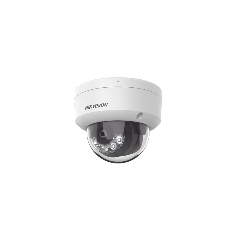 [Dual Light + 2 Micrófonos Integrados] Domo IP 4 Megapixel / Lente 2.8 mm / 30 mts Luz Blanca + 30 mts IR / ACUSENSE / Exterior