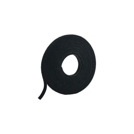 Rollo de Cinta de Contacto, de 15 Pies (4.5m) de Largo, 19.1 mm de Ancho, Color Negro