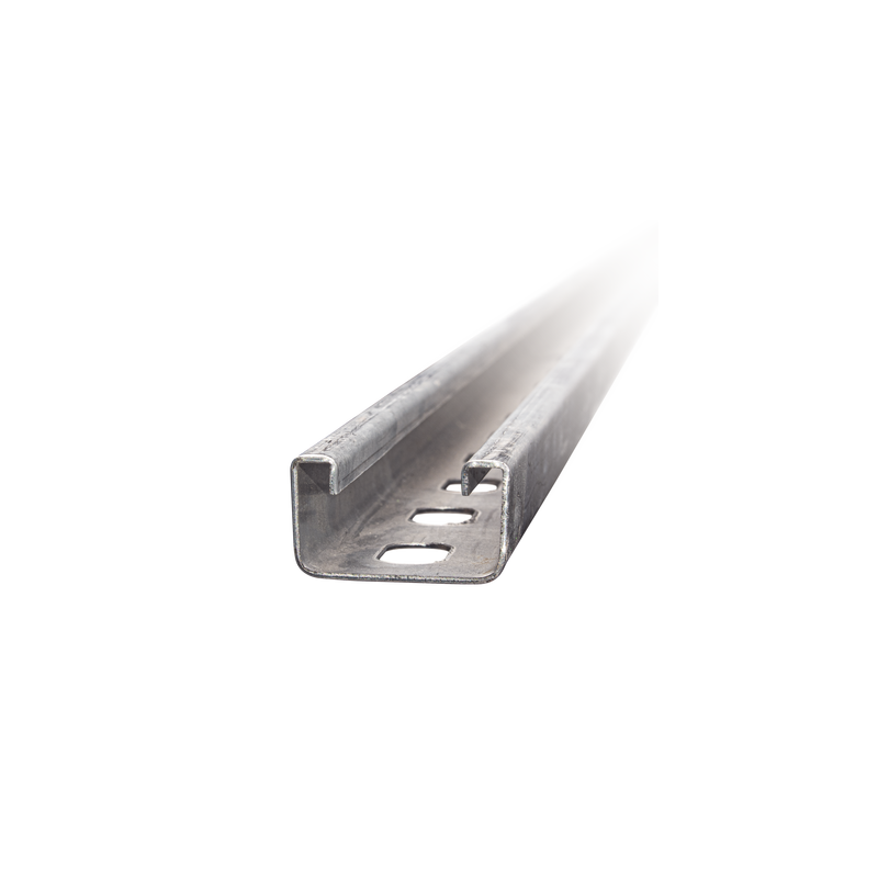 Unicanal Perforado 4 X 2 cm X 3 m / Calibre 16 / Galv. Electrolítico