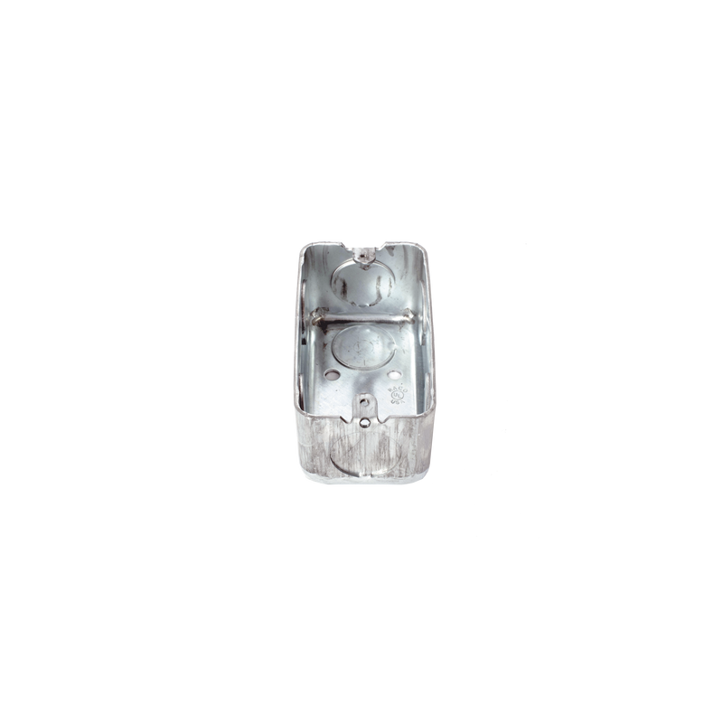 Caja (Chalupa) 4x2" / Profundidad 1-7/8" / 7 Entradas de 3/4" / Troquelada.