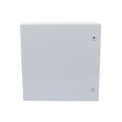 Gabinete de Acero IP66 Uso en Intemperie (600 x 600 x 300 mm) con Placa Trasera Interior Metálica y Compuerta Inferior Atornill