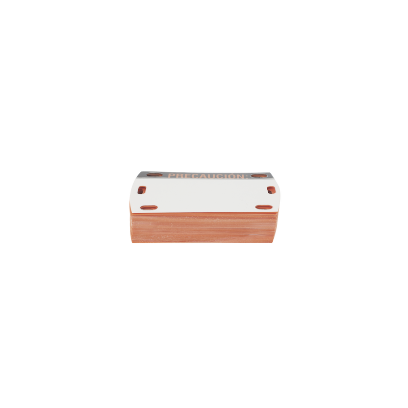 Etiqueta Autolaminada para Identificación de Fibra Óptica Paquete de 25 Piezas, Para Uso Interior/Exterior, Dimensiones de 90 
