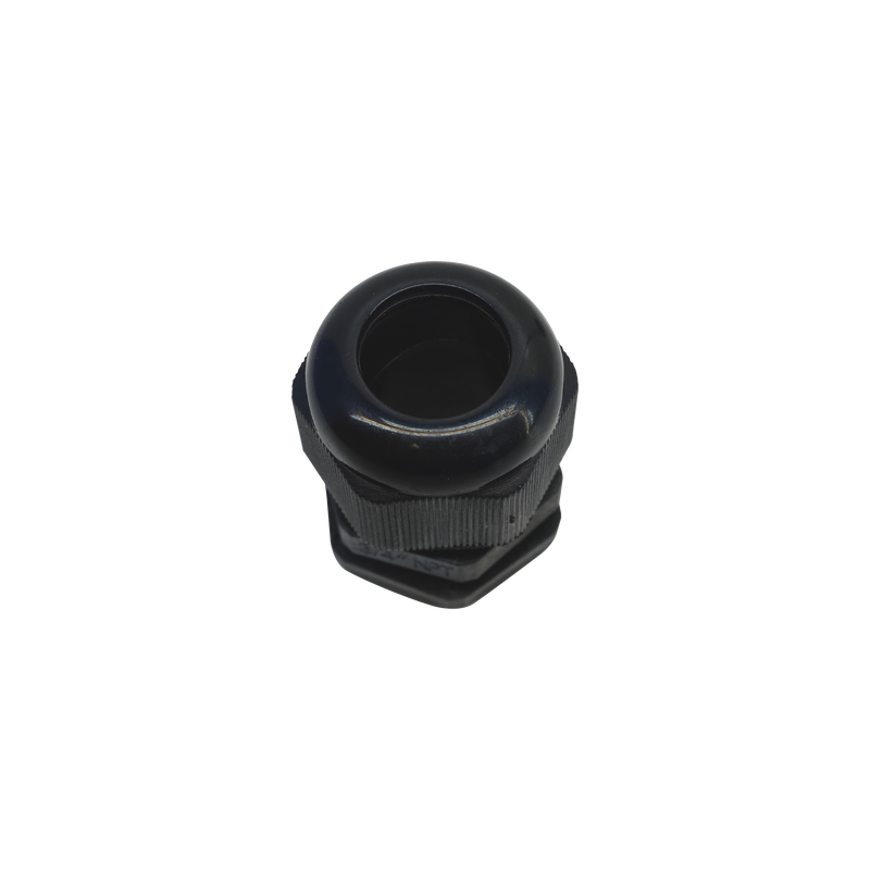 Conector Plástico Negro Tipo Glándula para Rosca NPT 3/4"