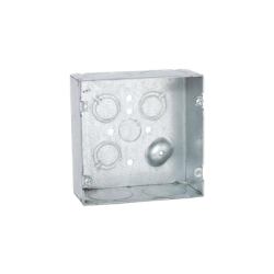 Caja Cuadrada 4 11/16 x 4 11/16"/ Profundidad 2- 1/8"/ Cuenta con 6 Entrada de 1 1/4"/ 1 Entrada de 1/2" / 3 TKO (1/2"-3/4").