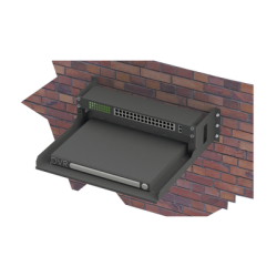 Rack Abierto de Montaje en Pared, de 19in, de 2 Unidades de Rack, con Charola de 460 mm de Profundidad, Se envía el Gabinete Ar