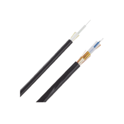Cable de Fibra Óptica de 6 Hilos, Monomodo OS2, Interior/Exterior, Loose Tube 250um, No Conductiva (Dieléctrica), OFNR (Riser)