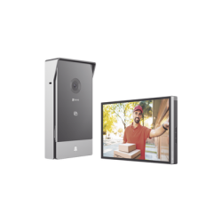 Videoportero IP Conexión a 2 Hilos / Con Monitor Wi-Fi para Interior / Frente de Calle IP65 Uso En Exterior Debe Tener Protecci