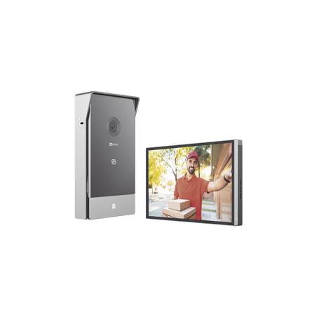 Videoportero IP Conexión a 2 Hilos / Con Monitor Wi-Fi para Interior / Frente de Calle IP65 Uso En Exterior Debe Tener Protecci