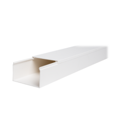 Canaleta TMK-4577 en PVC Blanco Autoextinguible: Solución Segura y Estética para Entornos Interiores, con Gran Capacidad de Re