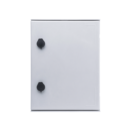 Gabinete de Poliéster IP65 Uso en Intemperie (300 x 400 x 200 mm) con Placa Trasera Interior de Plástico (Incluye Chapa y Llav