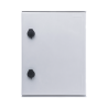 Gabinete de Poliéster IP65 Uso en Intemperie (300 x 400 x 200 mm) con Placa Trasera Interior de Plástico (Incluye Chapa y Llav