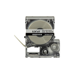 Casete de Etiquetas de Poliolefina de Cinta Continua, Tubo Termocontráctil, 8.6 mm (0.34 Pulgadas) de Ancho y 2.4 Metros (7.87 