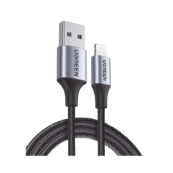 Cable USB-A a Lightning | 1 Metro (3.28 Pies) | Certificado MFi | Carga Rápida 5V/2.4 A | 480 Mbps | Conector C94 | Adecuado pa