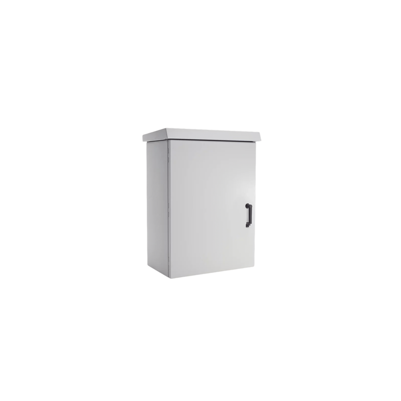 Gabinete Para Exterior OSP ComLine de 12 UR, 600 mm de Ancho, 500 mm de Profundidad De Aluminio, Color Gris Claro Con Protecció