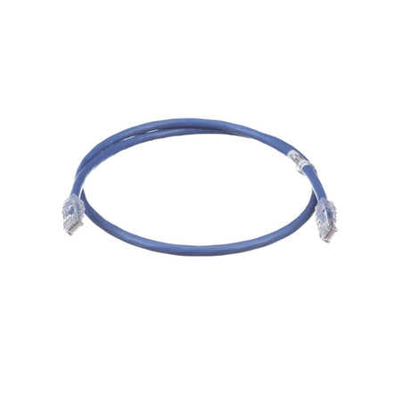 Cable de Parcheo UTP, Cat6A, 24 AWG, CM, Color Azul, 0.3 Metros (1 Pie)