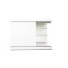 Canaleta con tapa en color blanco de PVC auto extinguible 100 x 52 x 2500mm (5501-01250)