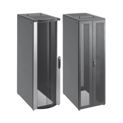 Gabinete de Telecomunicaciones de 42 UR ProLine FloTek, 600 mm de Ancho, 1000 mm de Profundidad, Color Negro