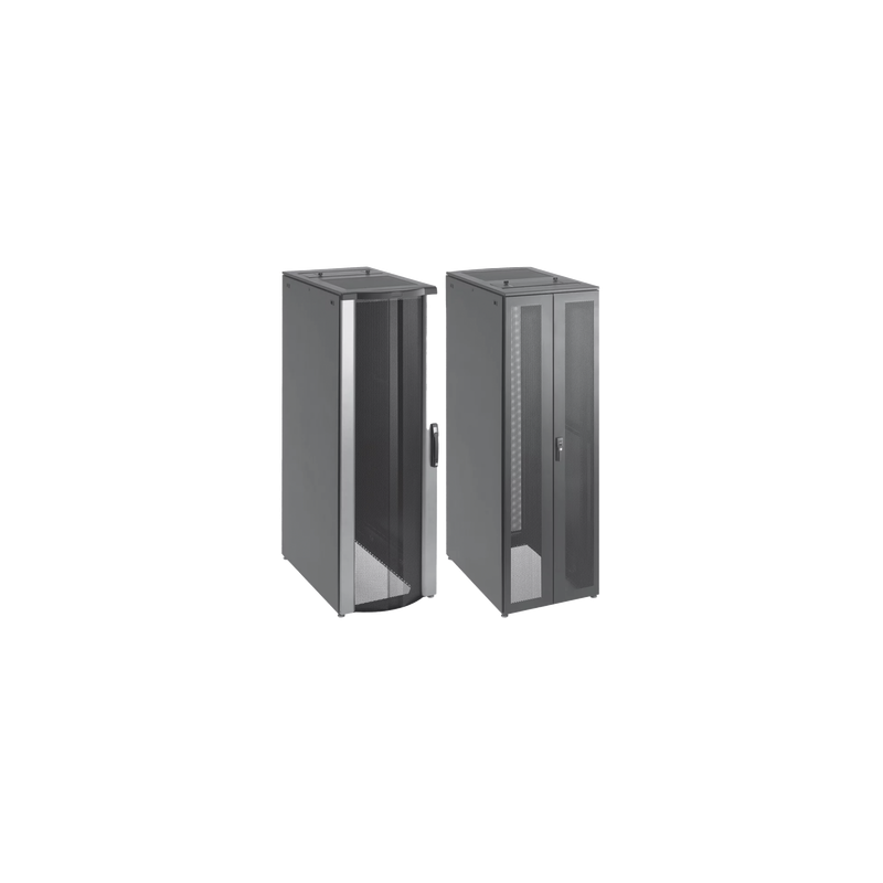 Gabinete de Telecomunicaciones de 42 UR ProLine FloTek, 600 mm de Ancho, 1000 mm de Profundidad, Color Negro
