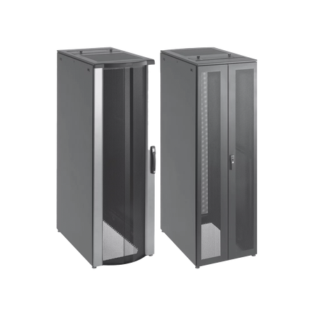 Gabinete de Telecomunicaciones de 42 UR ProLine FloTek, 600 mm de Ancho, 1000 mm de Profundidad, Color Negro
