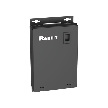 Punto de Consolidación de 12 Puertos Mini-Com, Instalación en Piso, Pared o Techo, Fabricado en Acero, Color Negro