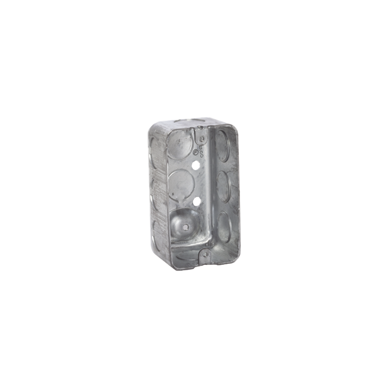 Caja (Chalupa) 4x2"/ Profundidad 1-7/8"/ 10 Entradas de 1/2"/ Troquelada.