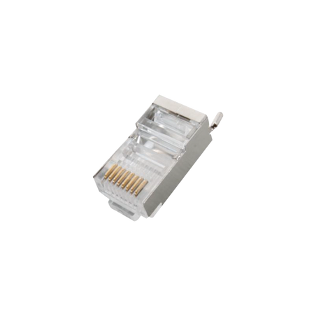 Conector RJ45 para Cable FTP/STP Categoría 5E - Blindado con Pin a Tierra