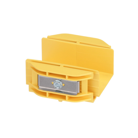 Union Recta "Cople", Para Canaleta FiberRunner™ 2X2, Color Amarillo