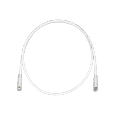 Cable de Parcheo TX6, UTP Cat6, 24 AWG, CM, Color Blanco Mate, 4.57 Metros (15 Pies)