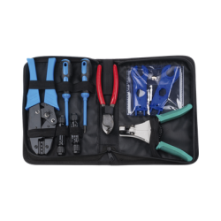 Juego de Herramientas y Accesorios, para Instalación de Sistema Solar. Incluye: Pinzas (3), Desarmadores (2), Llaves (2) y Acce