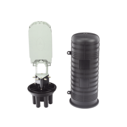 Caja de Distribución de Fibra Óptica Vertical Tipo Domo, 48 Empalmes (Expandible Hasta 96 Empalmes con Charola LP-SCV-48-ST), 