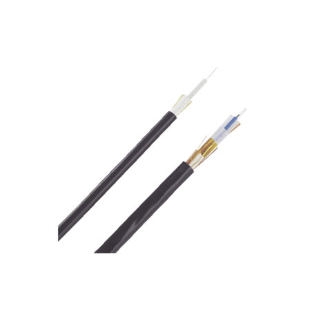 Cable de Fibra Óptica de 12 Hilos, Monomodo OS2, Interior/Exterior, Loose Tube 250um, No Conductiva (Dieléctrica), OFNR (Riser