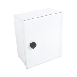 Gabinete de Poliéster IP65 Uso en Intemperie (250 x 300 x 140 mm) con Placa Trasera Interior de Plástico (Incluye Chapa y Llav