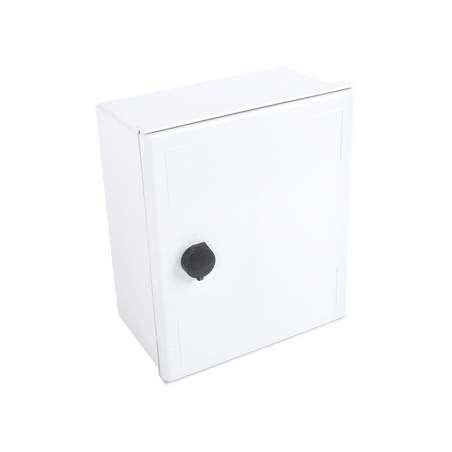 Gabinete de Poliéster IP65 Uso en Intemperie (250 x 300 x 140 mm) con Placa Trasera Interior de Plástico (Incluye Chapa y Llav