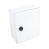 Gabinete de Poliéster IP65 Uso en Intemperie (250 x 300 x 140 mm) con Placa Trasera Interior de Plástico (Incluye Chapa y Llav