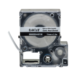 Casete de Etiquetas de Poliolefina de Cinta Continua, Tubo Termocontráctil, 11.2 mm (0.44 pulgadas) de Ancho y 2.4 metros (7.87