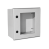 Gabinete de Poliéster IP65 Puerta Transparente, Uso en Intemperie (400 x 400 x 200 mm) con Placa Trasera Interior de Plástico 